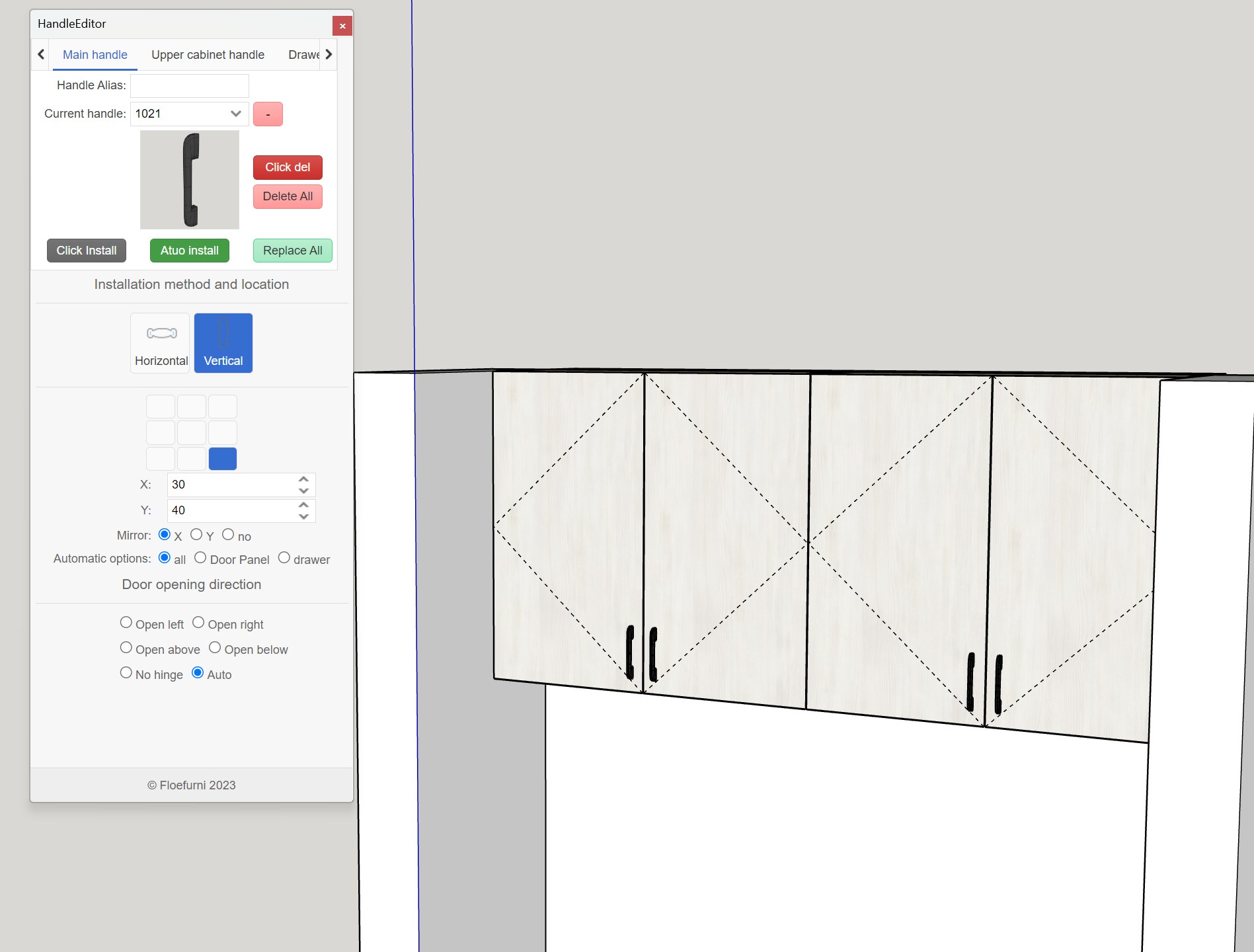 Add handles automatically