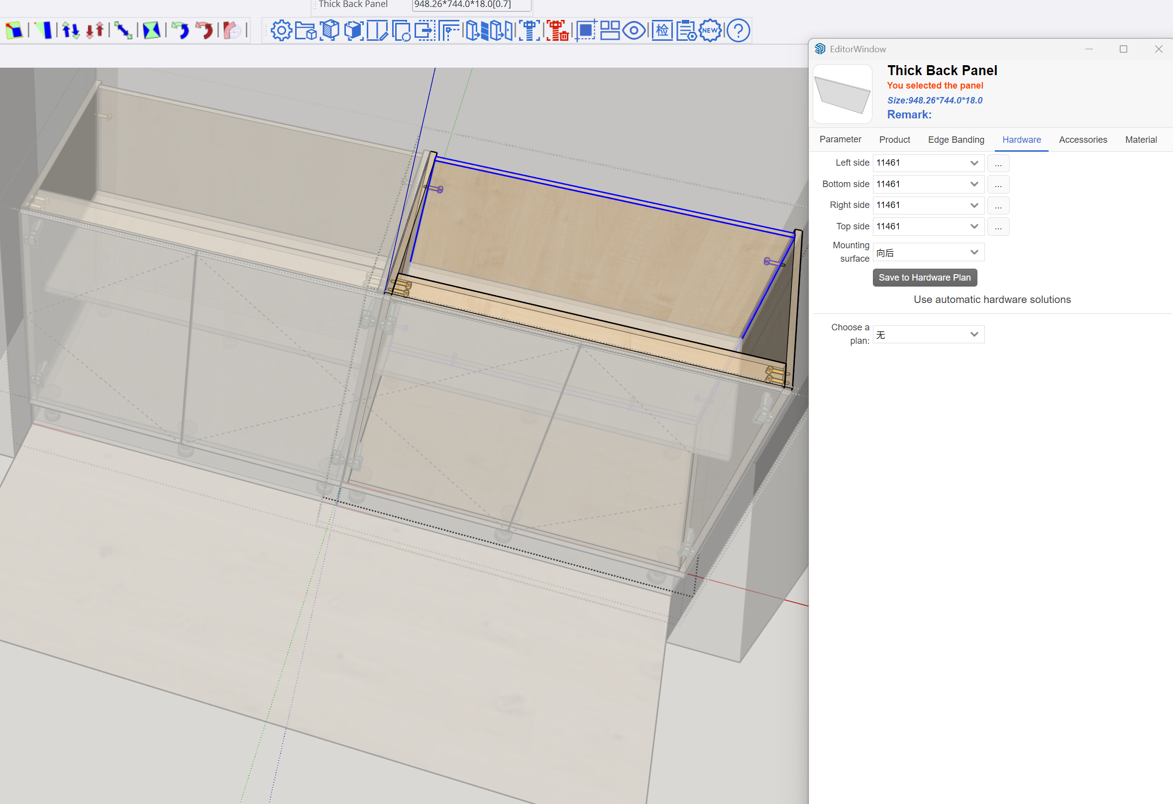 Parameter editing overview